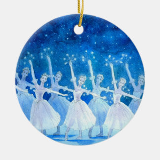 Ballett-Verzierung - Tanz der Schneeflocken Keramik Ornament