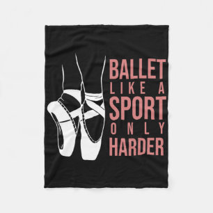 Ballett wie ein Sport nur Harte En Pointe Ballerin Fleecedecke