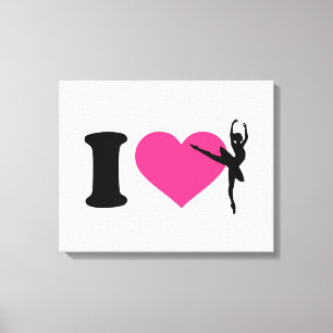 Ballettballerina der Liebe I Leinwanddruck