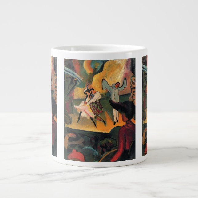 Ballettbusse, russisches Ballett mit August Macke Jumbo-Tasse (Vorderseite)