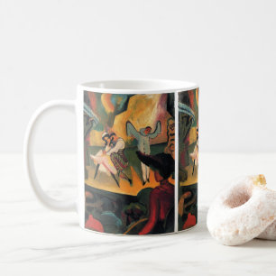 Ballettbusse, russisches Ballett mit August Macke Kaffeetasse