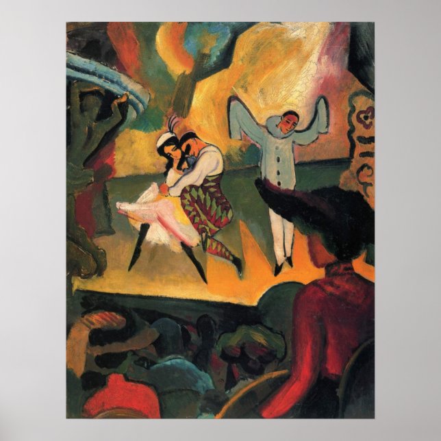 Ballettbusse, russisches Ballett mit August Macke Poster (Vorne)