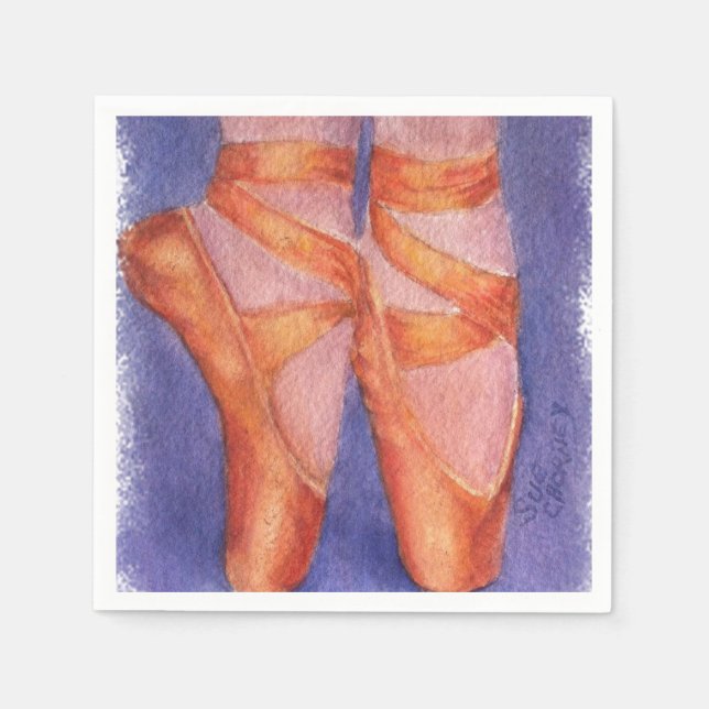 BALLETTENSCHUHE PAPIER NAPKINS SERVIETTE (Vorderseite)