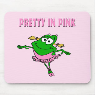 Ballettfrosch Hübsch in Rosa Mousepad