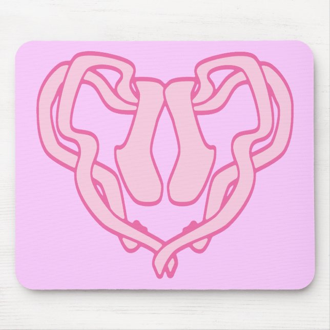 Ballettherz Mousepad (Vorne)