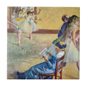 Ballettklasse, die Tanzsaal von Edgar Degas Fliese