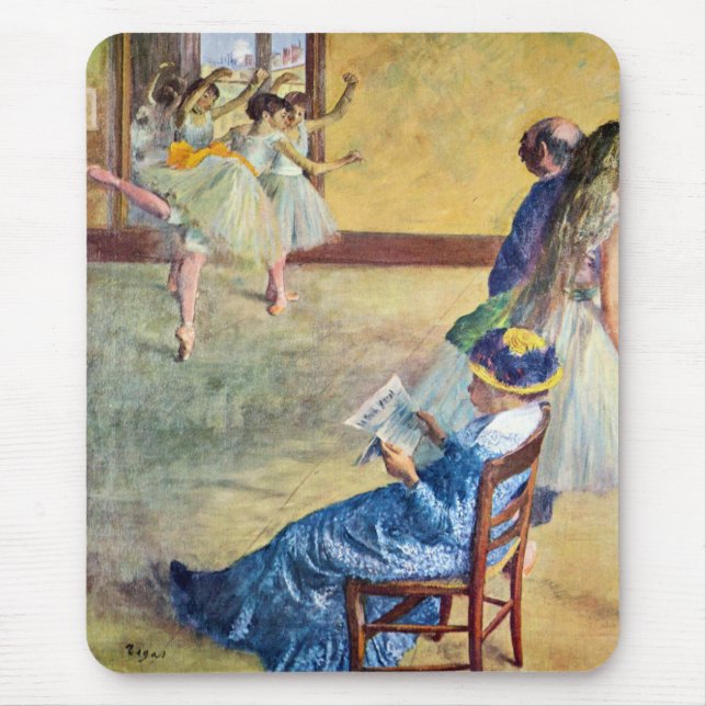 Ballettklasse, die Tanzsaal von Edgar Degas Mousepad (Vorne)
