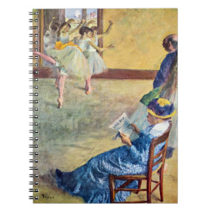 Ballettklasse, die Tanzsaal von Edgar Degas Notizblock