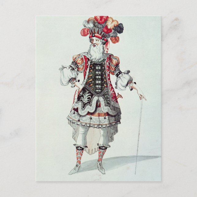 Ballettkostüm Postkarte (Vorderseite)