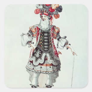 Ballettkostüm Quadratischer Aufkleber