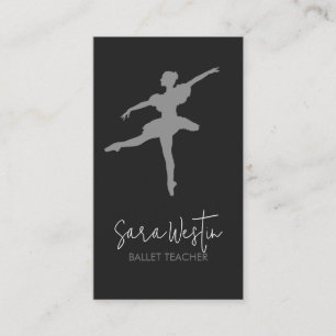 Ballettlehrer Tanz Visitenkarte