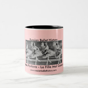 Balletts Russes Pavlova Zweifarbige Tasse