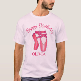 Ballettschuhe Ballerina Tanz Happy Geburtstag Part T-Shirt