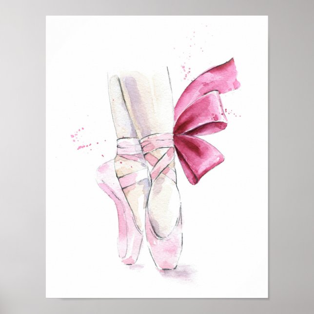 Ballettschuhe Ballettschlappen Poster (Vorne)