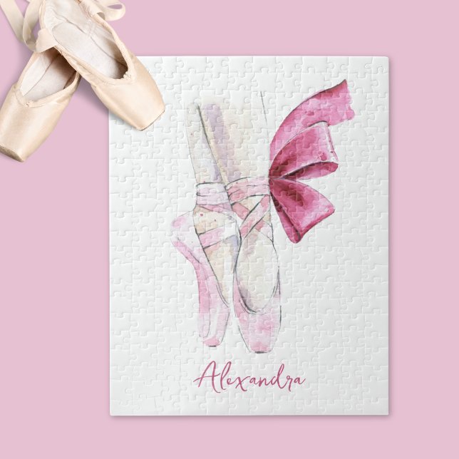 Ballettschuhe mit individuellem Namen oder Text Puzzle (Von Creator hochgeladen)