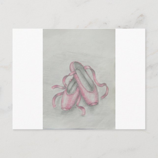 Ballettschuhe Postkarte (Vorderseite)