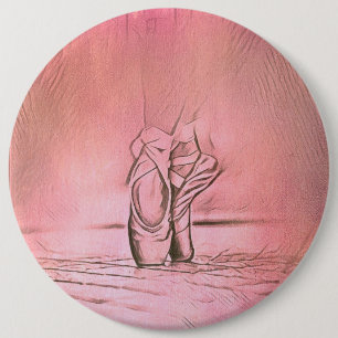 Ballettschuhe Rosa Ballerina Button