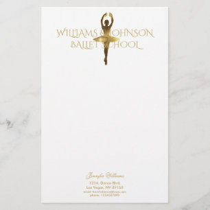 Ballettschule Ballerina Ballet Dancer Pirouette Briefpapier