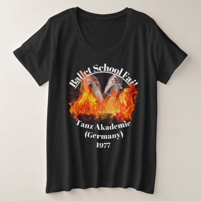 Ballettschule Versage Dark T - Shirt für Frauen Pl (Design vorne)