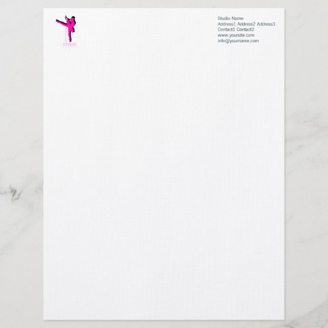 Ballettstudio - Letterhead Briefkopf (Vorderseite)