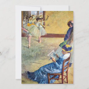 Ballettstunde, der Tanzsaal von Edgar Degas Einladung