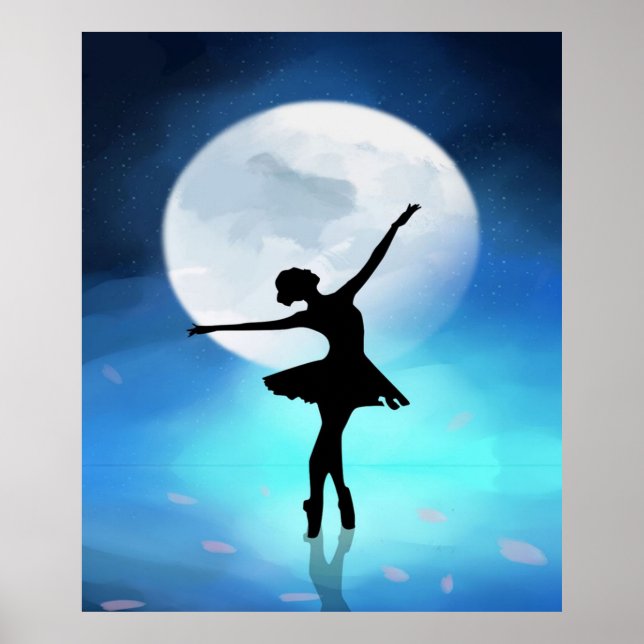 Balletttanz auf dem Mond | Nützliches, Vintages Ge Poster (Vorne)