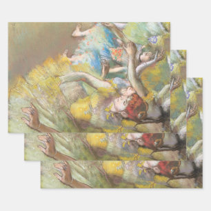 Balletttänzer auf der Bühne von Edgar Degas Geschenkpapier Set
