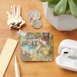 Balletttänzer auf der Bühne von Edgar Degas Schlüsselanhänger