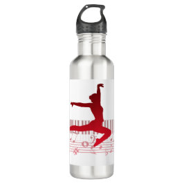 Balletttänzer auf der Tastatur Edelstahlflasche