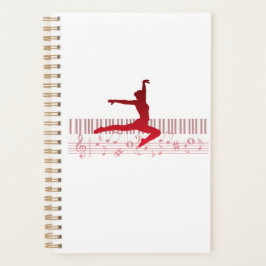 Balletttänzer auf der Tastatur Planer