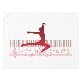 Balletttänzer auf der Tastatur Tischdecke