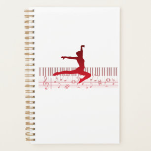 Balletttänzer auf einer Tastatur Planer
