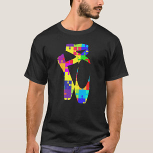 Balletttänzer Autismus-Bewusstsein Spitzenschuhe B T-Shirt