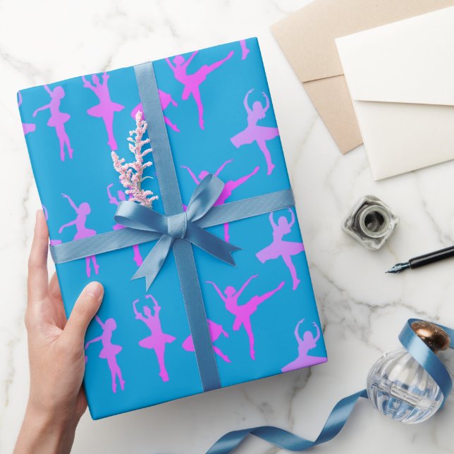 Balletttänzer Ballerina Gemustert Geschenkpapier (Schenken)