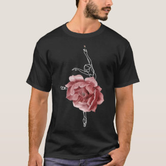 Balletttänzer Ballerina Tanz Florale Rosen 1 T-Shirt