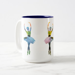 Balletttänzer Ballerina Zweifarbige Tasse