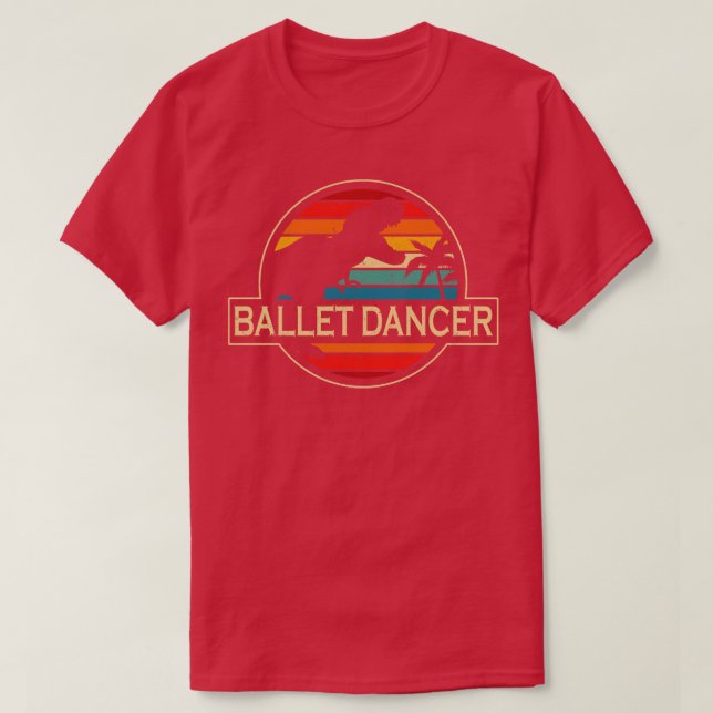 Balletttänzer Dinosaur T-Shirt (Design vorne)