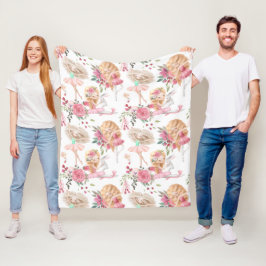 Balletttänzer Fleecedecke