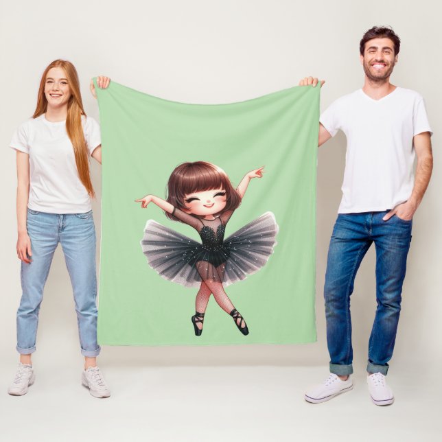 Balletttänzer Fleecedecke (Beispiel)