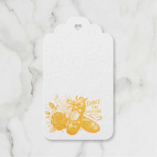 Balletttänzer Geschenkanhänger (Vorderseite)