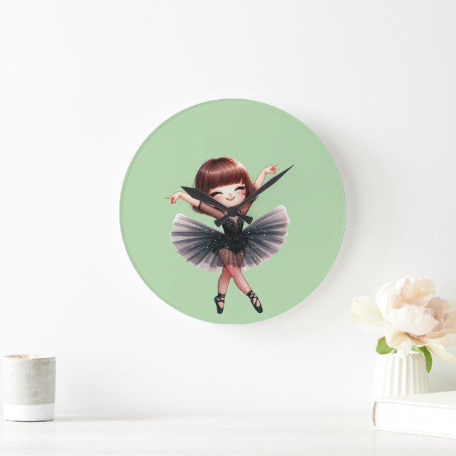 Balletttänzer Große Wanduhr (Zuhause)
