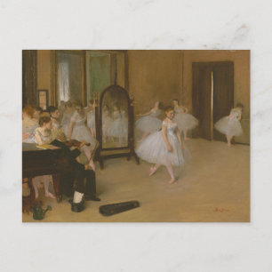 Balletttänzer im Tanzunterricht Edgar Degas Postkarte