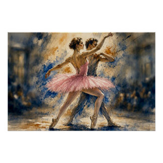 Balletttänzer in Bewegung, Poster