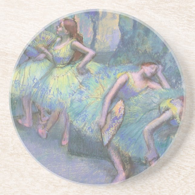 Balletttänzer in den Flügeln von Edgar Degas Getränkeuntersetzer (Vorne)
