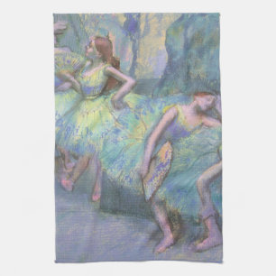Balletttänzer in den Flügeln von Edgar Degas Küchentuch