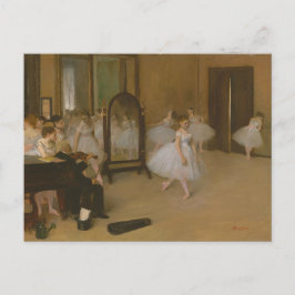 Balletttänzer in der Tanzklasse Edgar Degas Postkarte