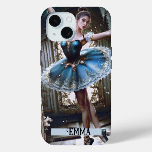 Balletttänzer in einem blauen Tutu-Individuelle Na Case-Mate iPhone Hülle