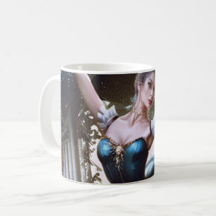 Balletttänzer in einem blauen Tutu Kaffeetasse