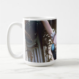 Balletttänzer in einem blauen Tutu Kaffeetasse