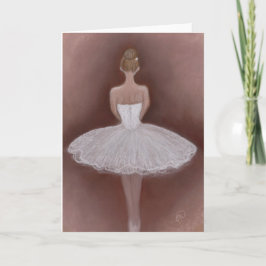 Balletttänzer in Tutu Karte